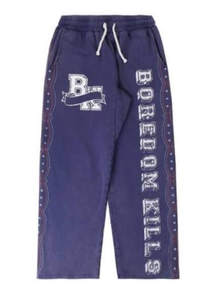 Boredom Kills Collegiate Sweatpants Navy Restock AR