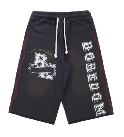 Boredom Kills Collegiate Sweatshorts Vintage Black – Restock AR