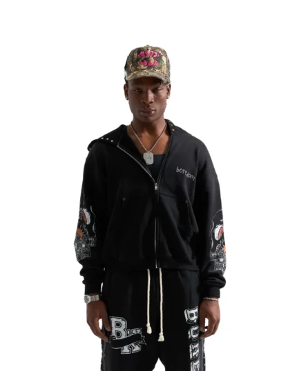 Boredom Kills BK Skull Hoodie