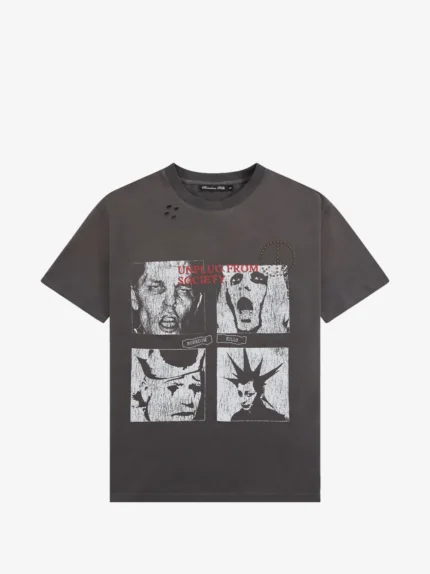 Boredom Kills Scream studded T-shirt