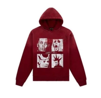 Boredom Kills Men’s Red Unplug Hoodie Bk020