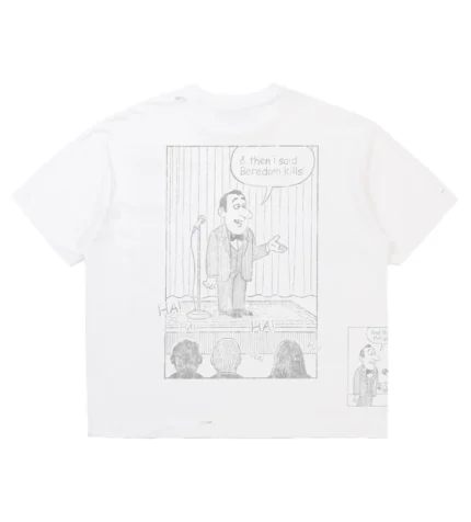 Boredom Kills Comedy Tee White